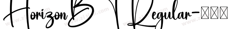 HorizonBT Regular字体转换